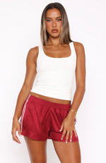 Visit Me Again Shorts Red/Pink