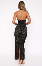 Destiny Lace Maxi Dress Black Destiny Lace Maxi Dress Black