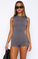More Than Me Playsuit Charcoal