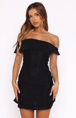 All The Lovers Lace Mini Dress Black