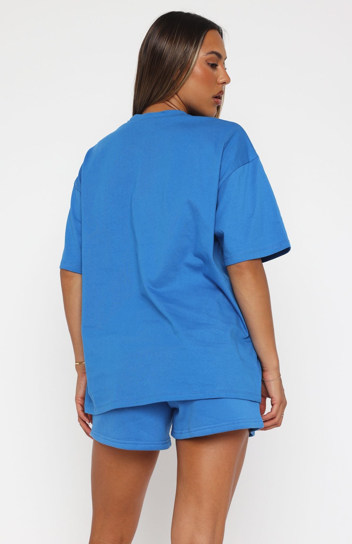 Offstage Oversized Tee Azure | White Fox Boutique US