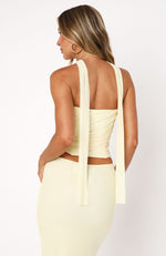 Lovers Lane Strapless Bustier Lemon