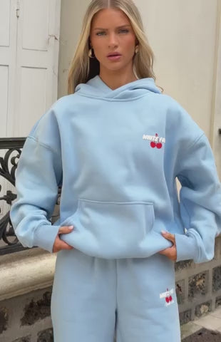 Club 14 Cassie Boxy Hoodie Blue | White Fox Boutique US