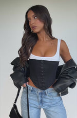 Black Sheep Boutique - Okay now 🔥 chocolate faux leather pants & a white corset  top are now live . . . #edgystyle #leatherpants #corsettop outfit inspo,  boutique fashion