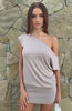 Following My Instincts Mini Dress Champagne