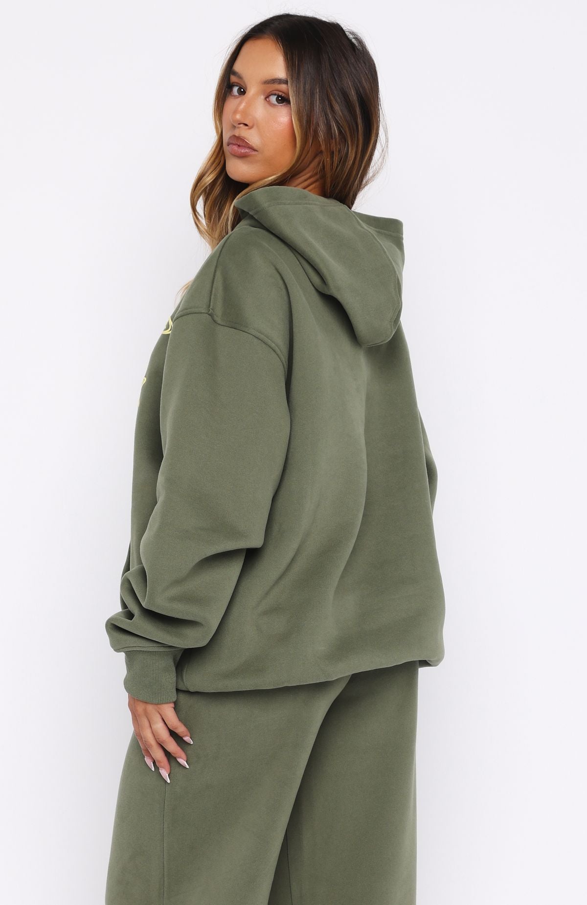 Ready To Go Oversized Hoodie Khaki | White Fox Boutique US