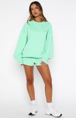 Test Drive Oversized Sweater Mint | White Fox Boutique US