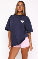 With Love Always Oversized Tee Navy