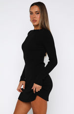 stay connected long sleeve mini dress black Stay Connected Long Sleeve Mini Dress Black