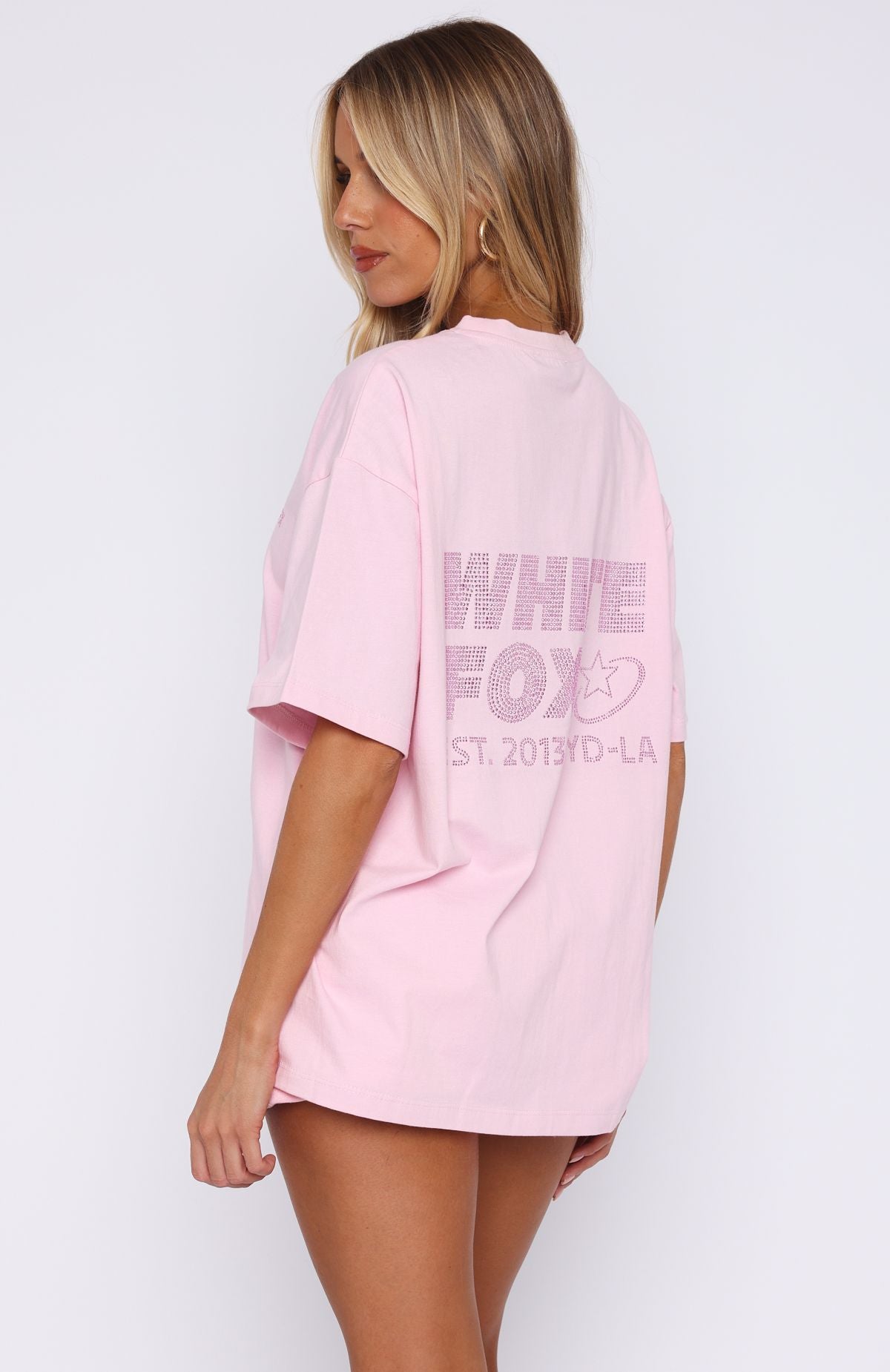 Always Shining Oversized Tee Posy | White Fox Boutique US