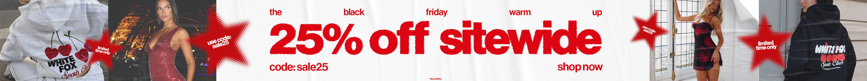 The Black Friday Warm Up. 25% off sitewide. Use code: SALE25. Shop now. 