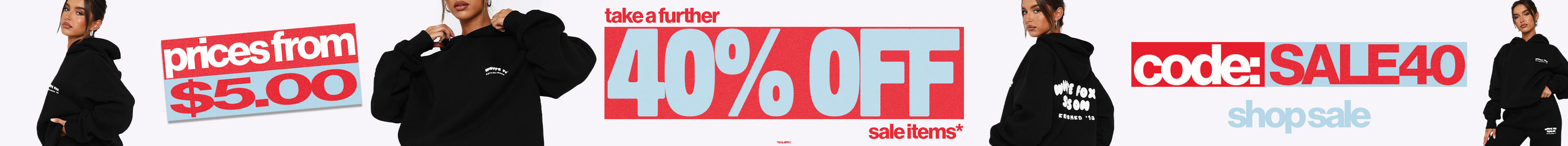 Take a further 40% off sale items*. Use code: SALE40. Shop now. 