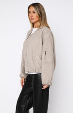 Rainy Day's Bomber Jacket Taupe