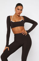 Thriving Long Sleeve Crop Espresso