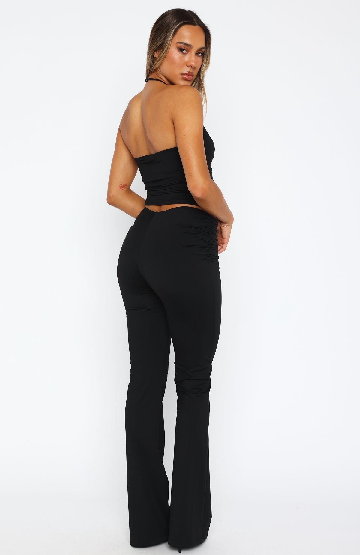 Rare Combination Pants Black | White Fox Boutique US