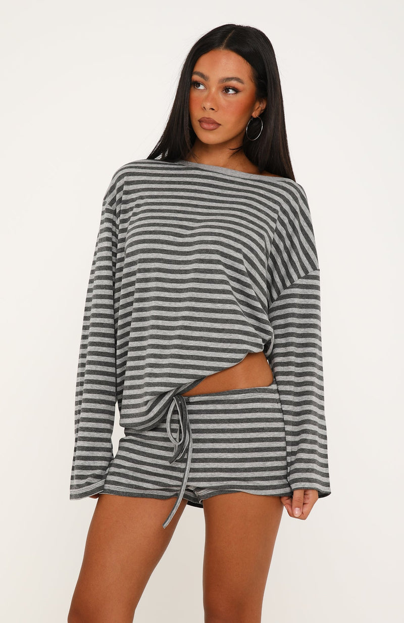 Touchdown Relaxed Shorts Charcoal/Grey Marle
