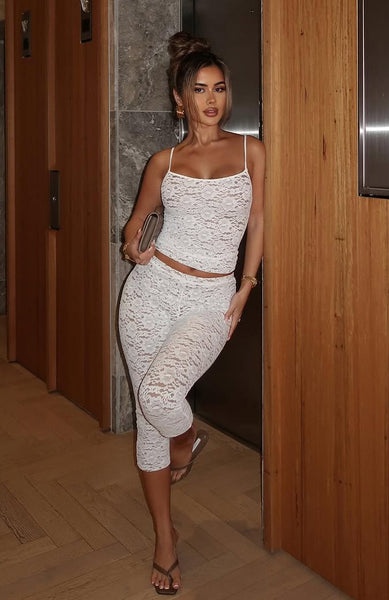 Vibe Me Lace Capri Pants