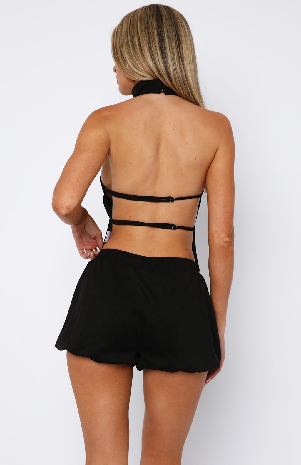 Still Love Me Mini Shorts Black