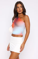 Lack Of Love One Shoulder Top Imperial Sapphire