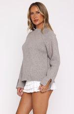 Not Like Us Knit Sweater Taupe