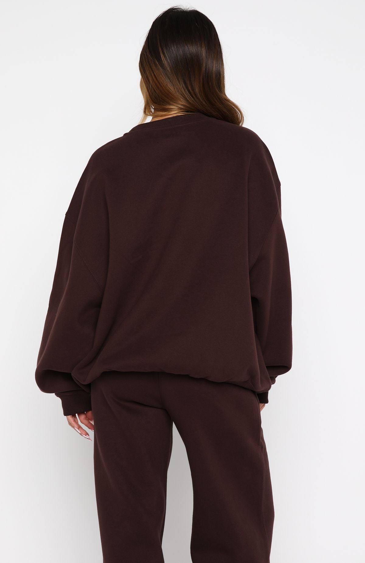 Test Drive Oversized Sweater Chocolate | White Fox Boutique US