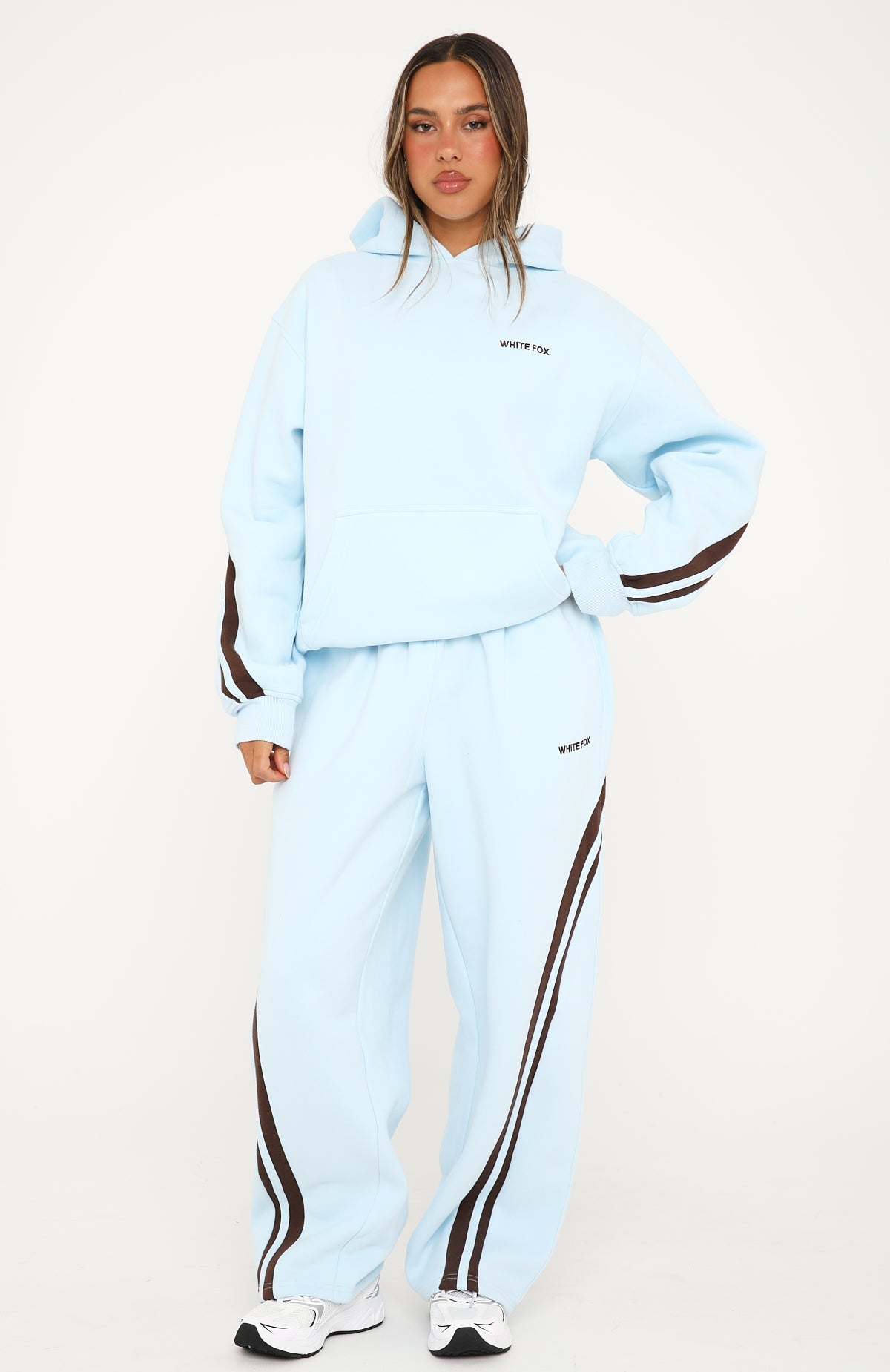 We Both Know Oversized Hoodie Baby Blue | White Fox Boutique US