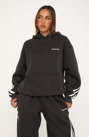 We Both Know Oversized Hoodie Charcoal