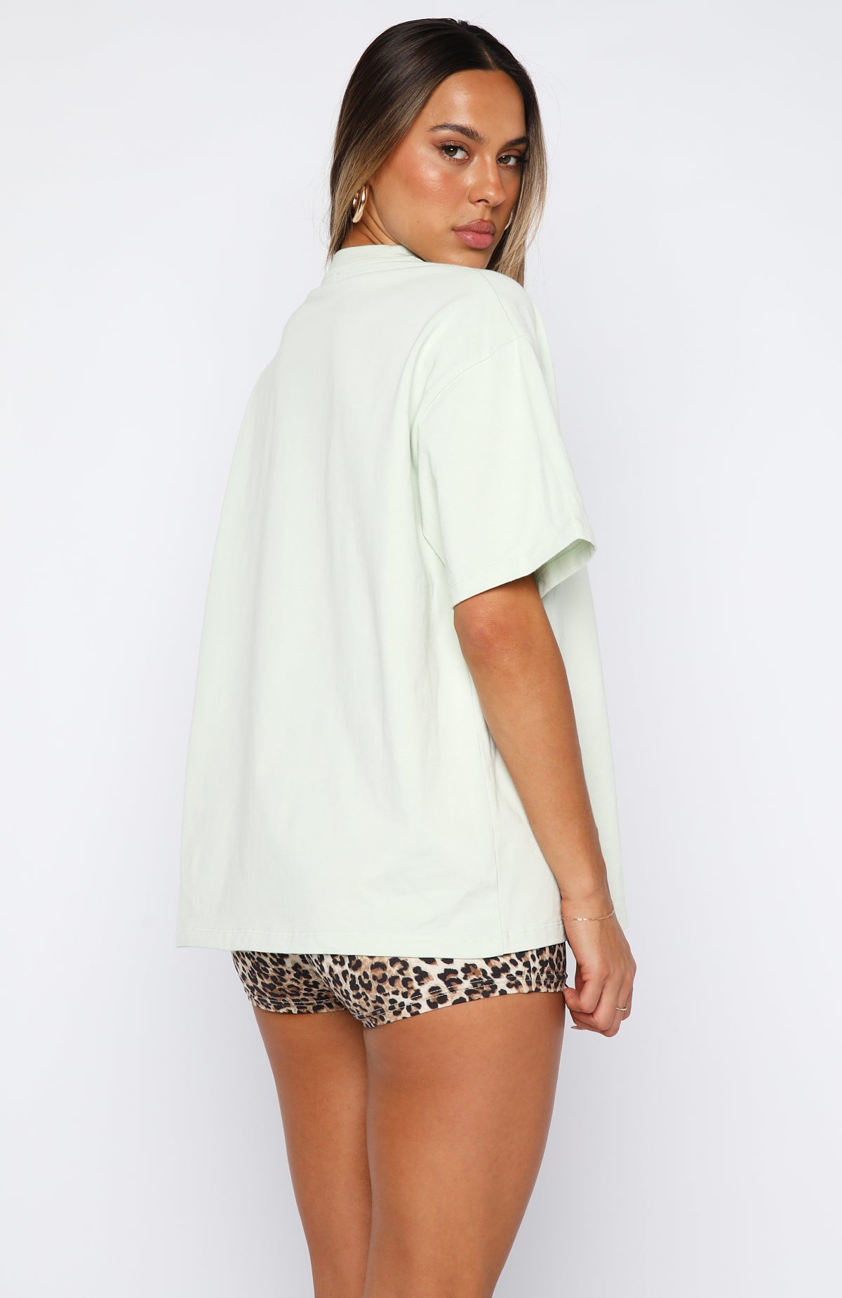 11th Street Concrete Jungle Oversized Tee Iced Matcha | White Fox