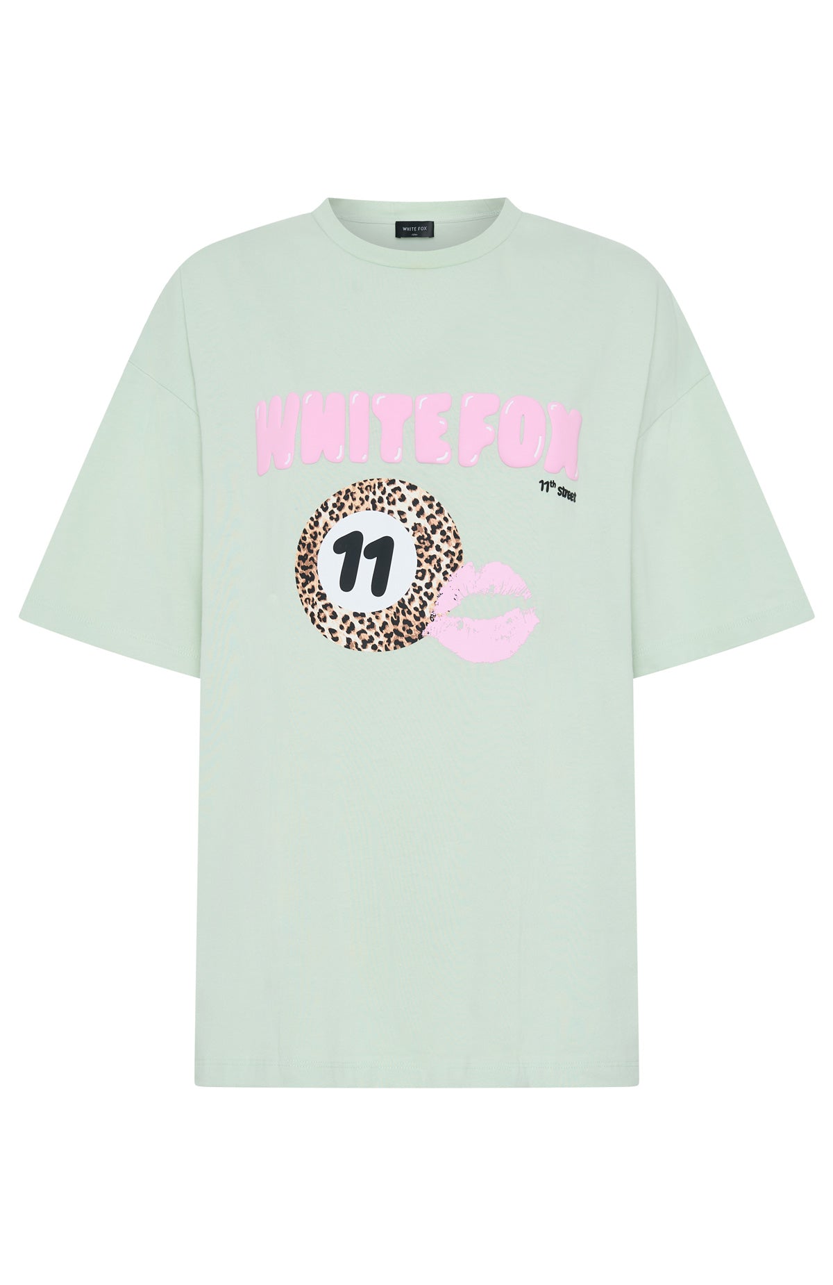 11th Street Concrete Jungle Oversized Tee Iced Matcha | White Fox