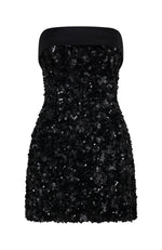 All In Strapless Sequin Mini Dress Black | White Fox Boutique US All In Strapless Sequin Mini Dress Black | White Fox Boutique US