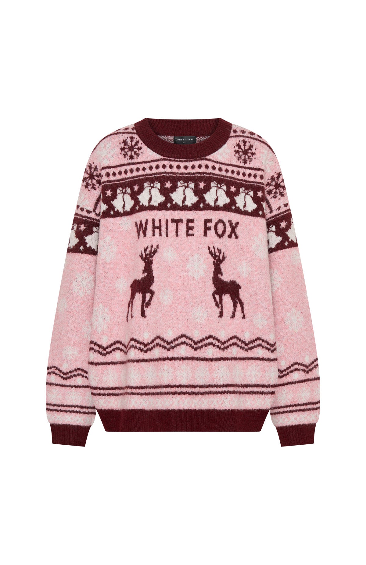 Arctic Fire Knit Sweater Crimson Twist | White Fox Boutique US
