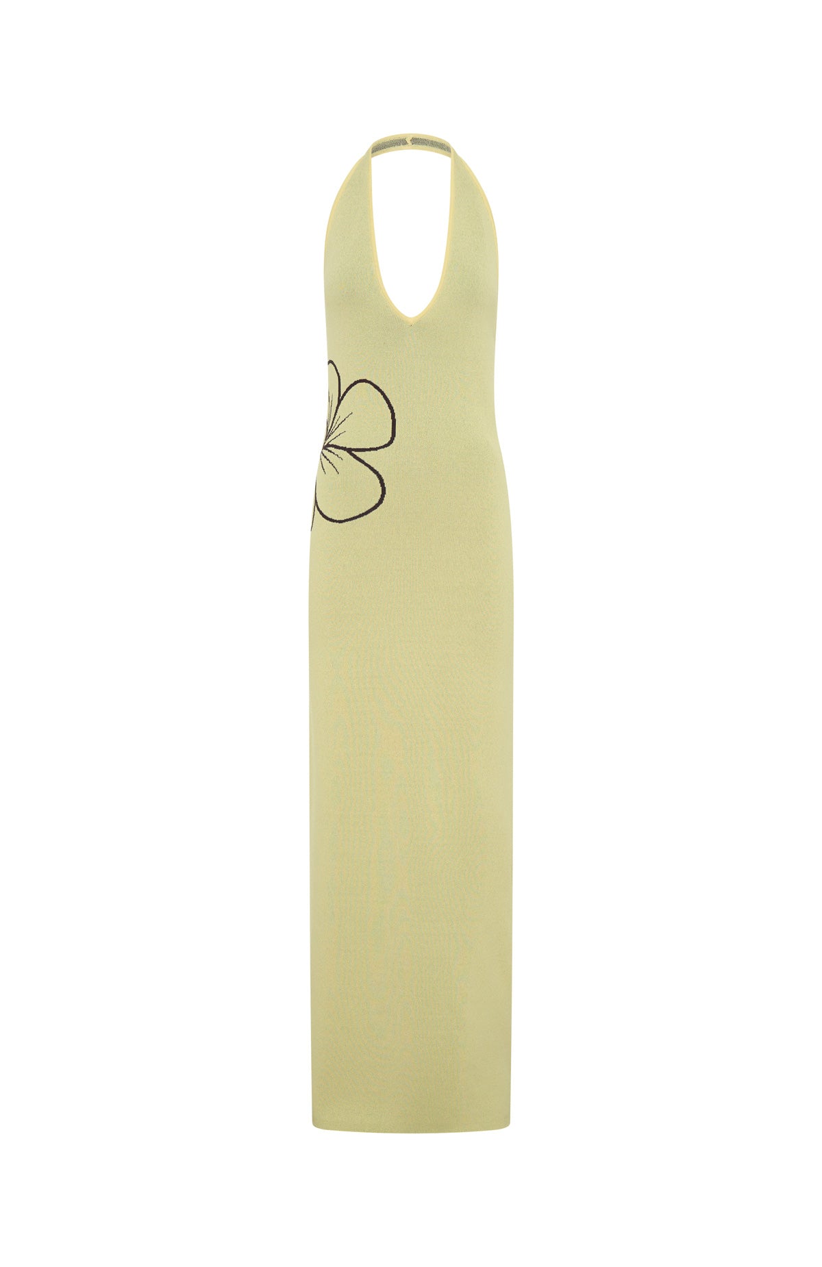 Baddie Era Knit Maxi Dress Lemon Baddie Era Knit Maxi Dress Lemon