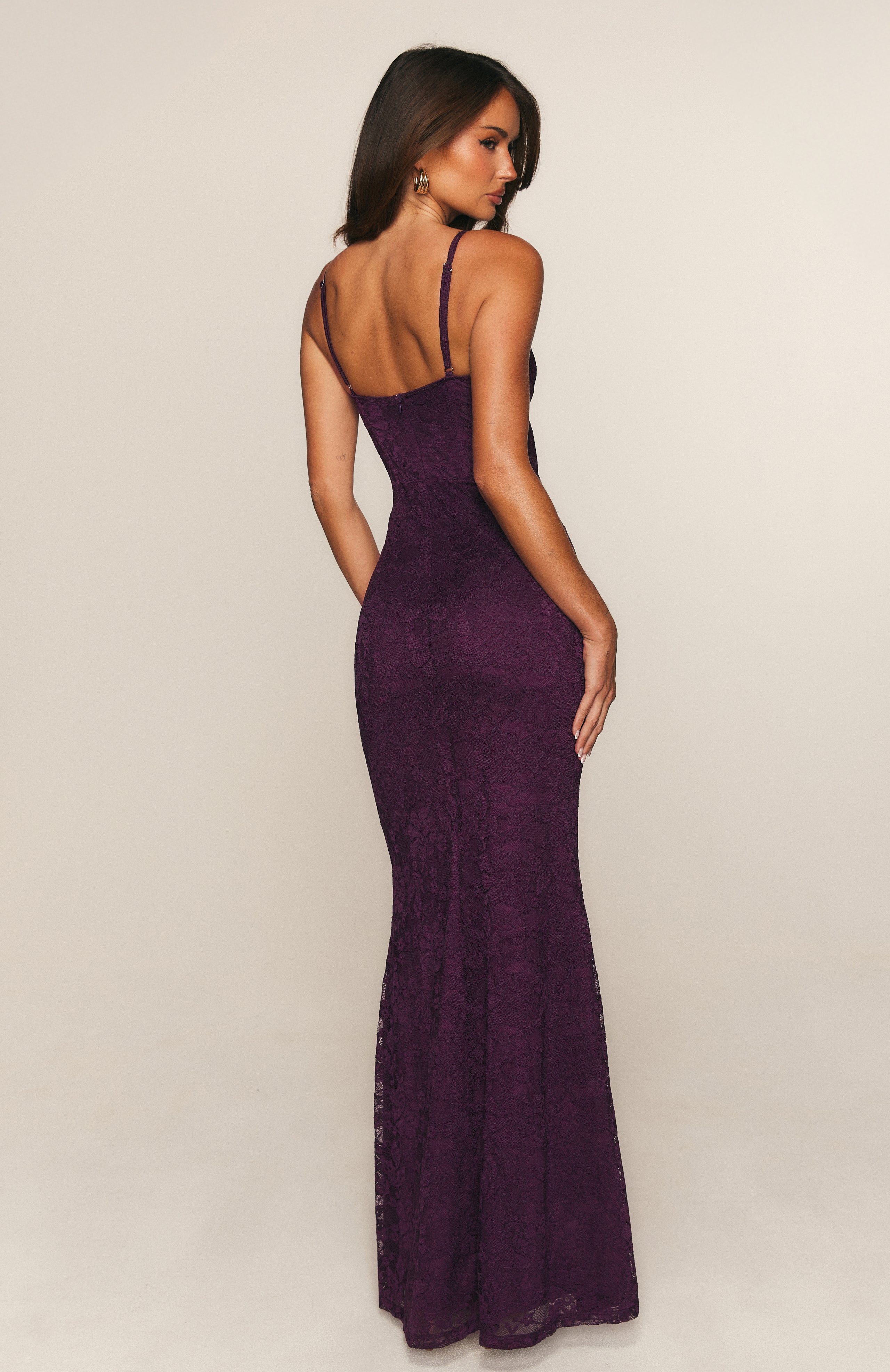 chinese dress ladies Blossom Belle Maxi Dress Plum