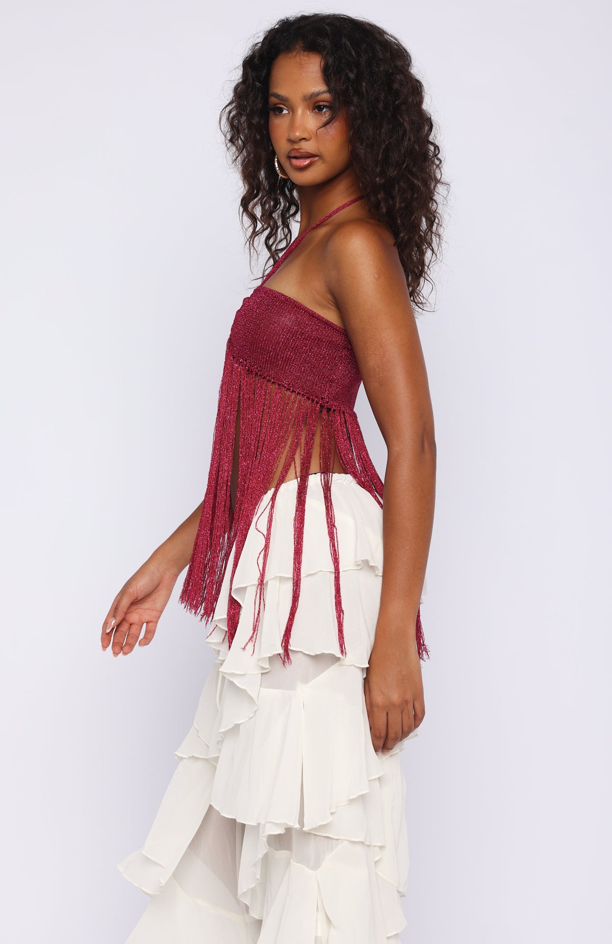 Boho Breeze Fringe Top Granita | White Fox Boutique US