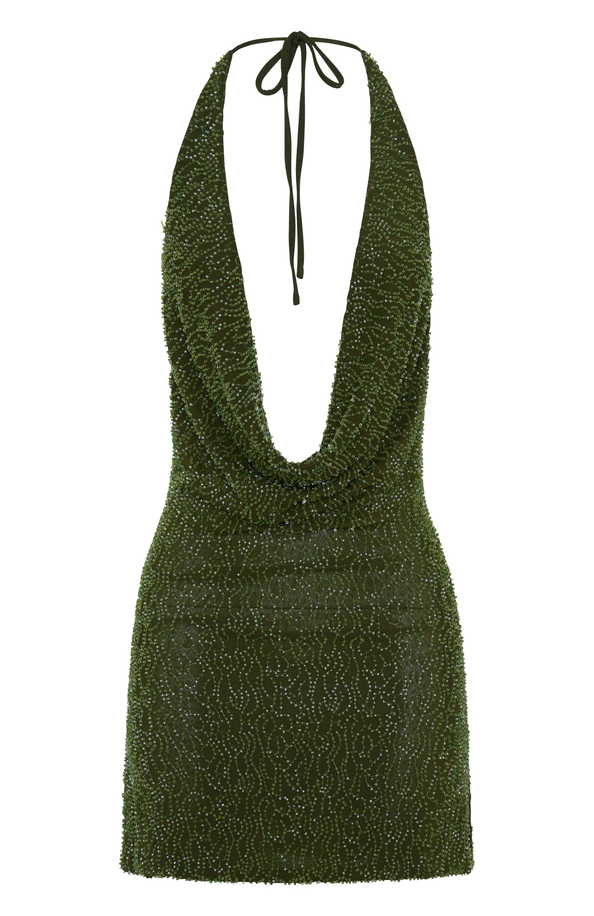 slim fit dress slacks By Candlelight Beaded Mini Dress Deep Olive