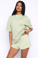 Can't Miss It Lounge Shorts Sage