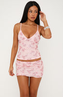 Desert Sky Beaded Top Baby Pink