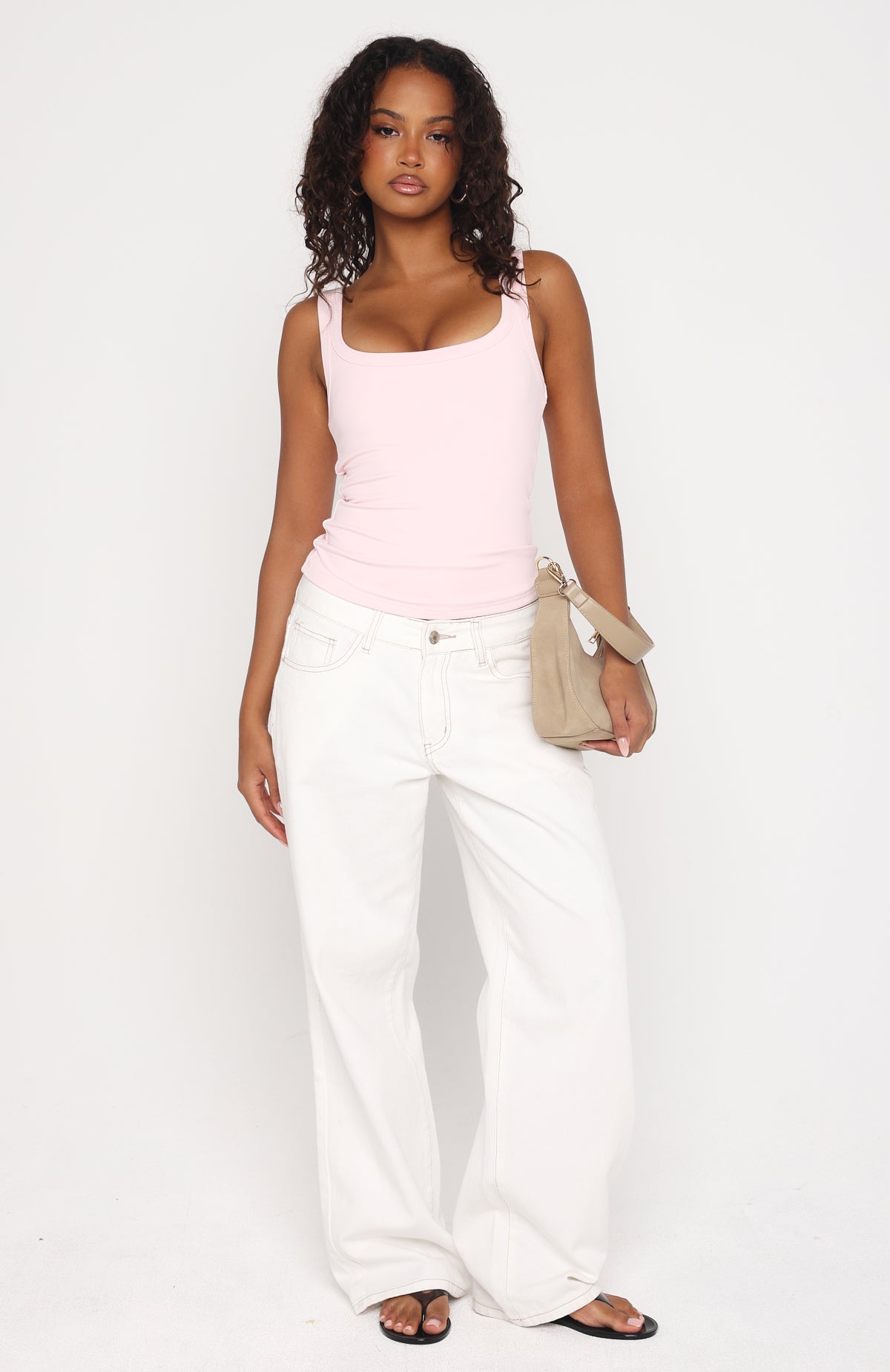 Chill Vibes Tank Top Baby Pink | White Fox Boutique US