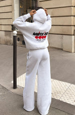 Club 14 Cassie Wide Leg Sweatpants Grey Marle | White Fox Boutique US