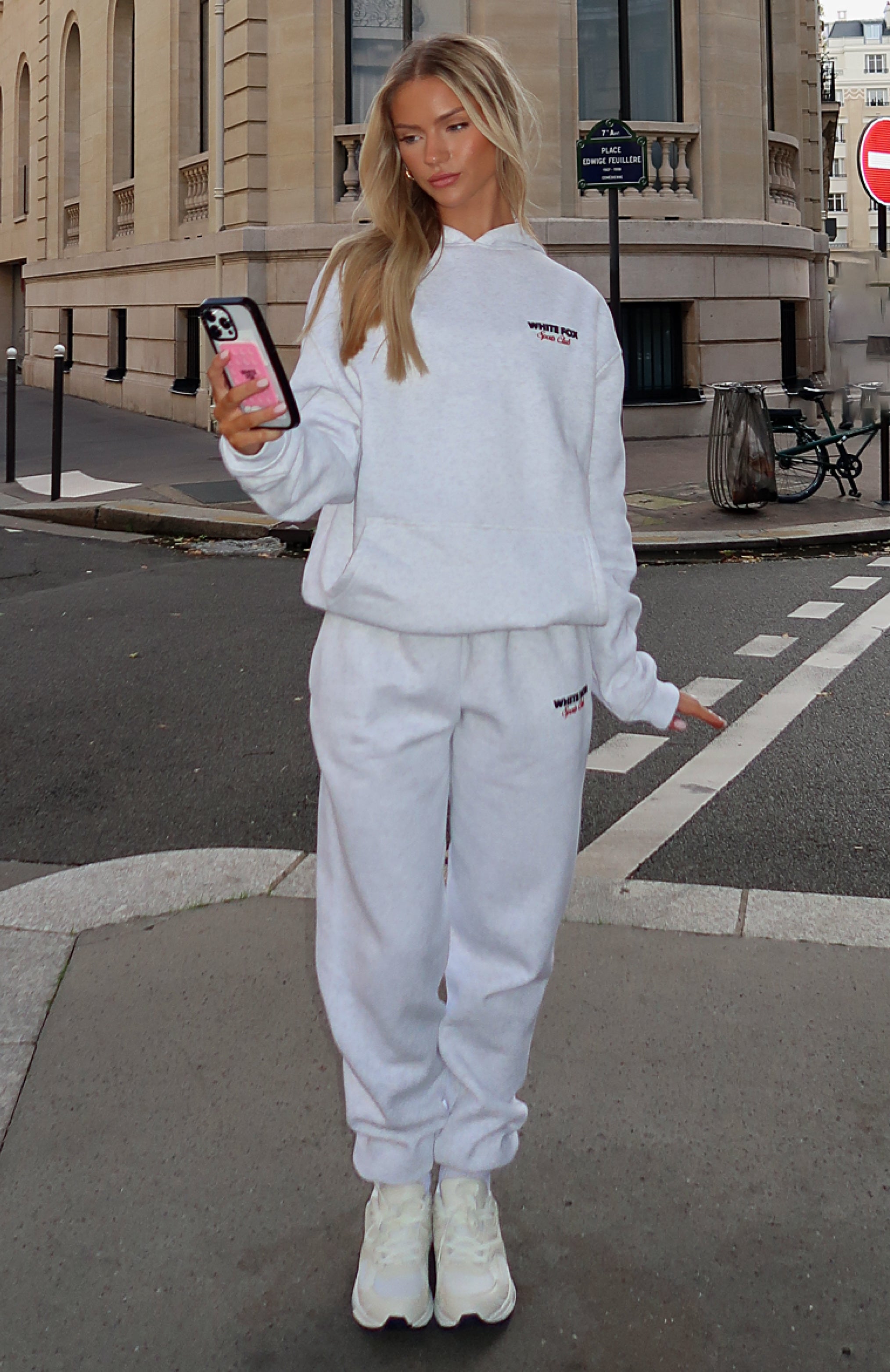 Club 14 Izzy Sweatpants Grey Marle | White Fox Boutique US