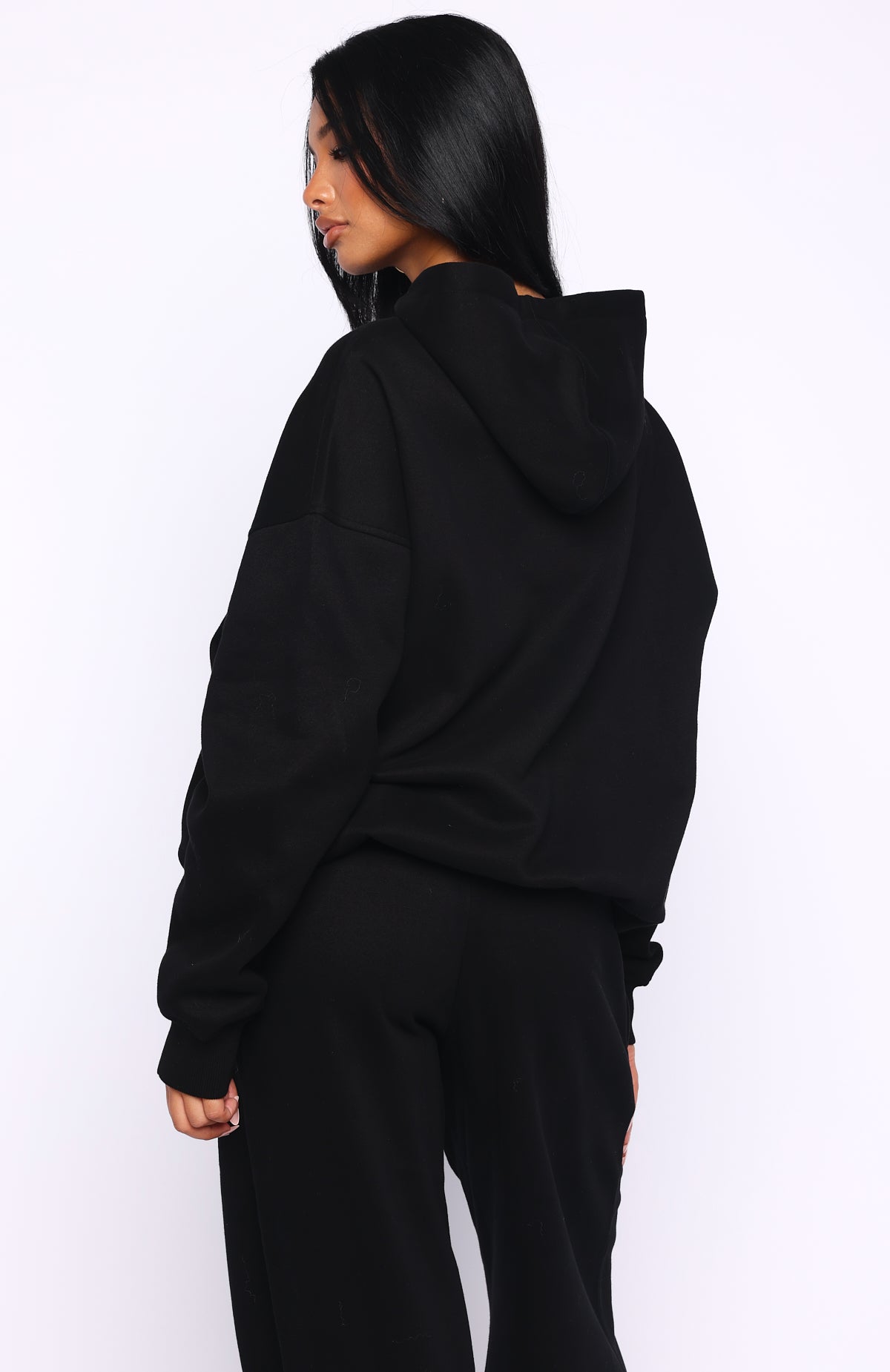 LONG HOODIE（BLACK） Lサイズ 未開封品 Come A Long Way Oversized Hoodie Black | White Fox Boutique US