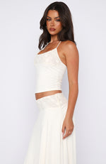 Cool Chaos Halter Top Off White | White Fox Boutique US