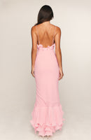 Dancing Petals Maxi Dress Pink