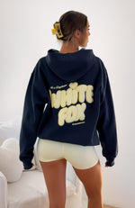 Daydreamers Angelina Oversized Hoodie Navy | White Fox Boutique US