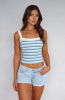 Electric Energy Tank Top Pink Stripe