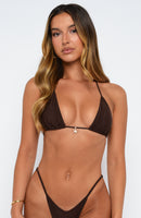 Sunset Bay Bikini Top Espresso