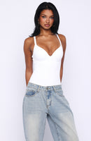 Feel Your Love Bodysuit White