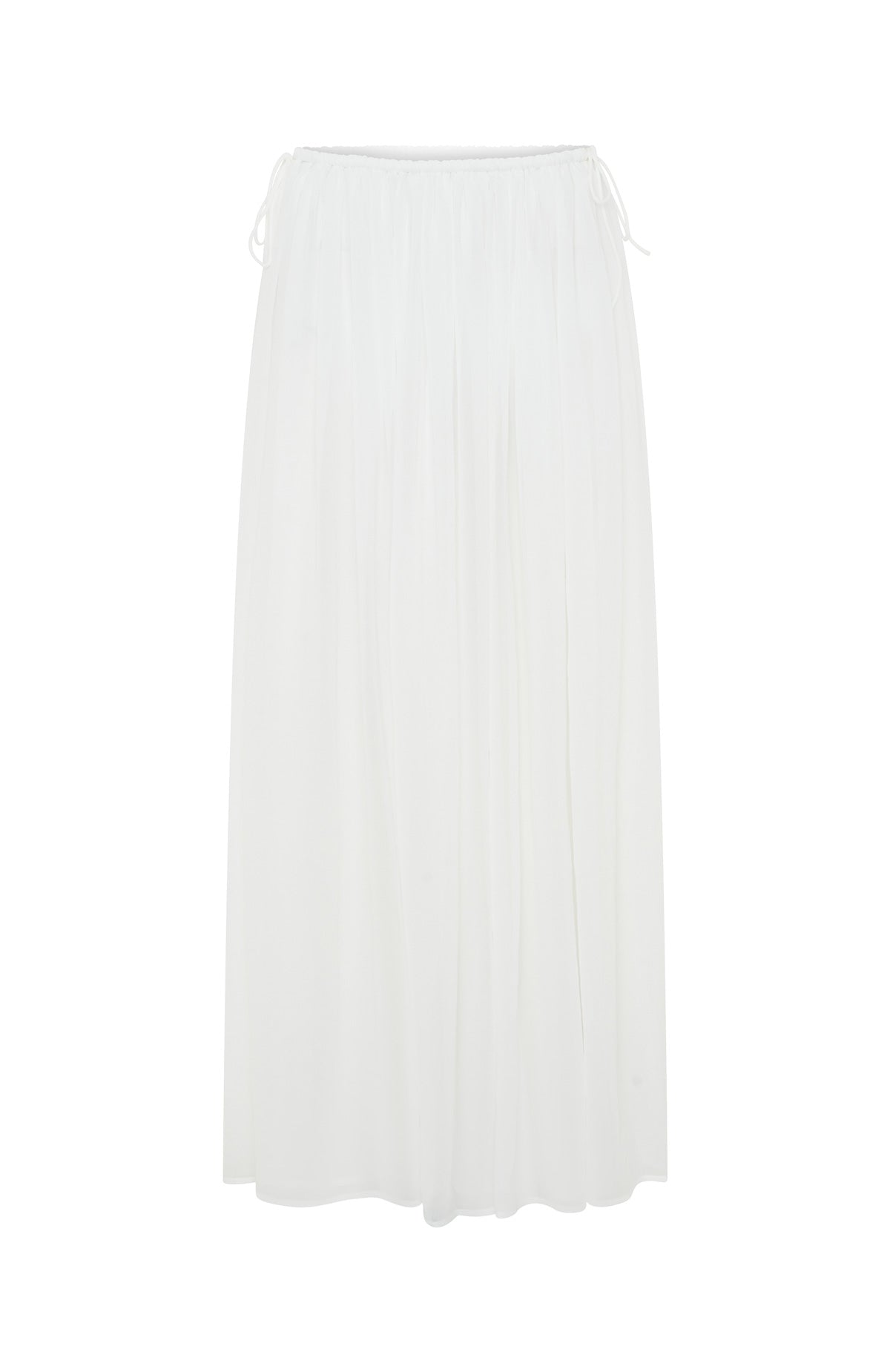 Flounce Flirt Maxi Skirt White | White Fox Boutique US
