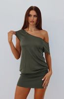 Following My Instincts Mini Dress Champagne