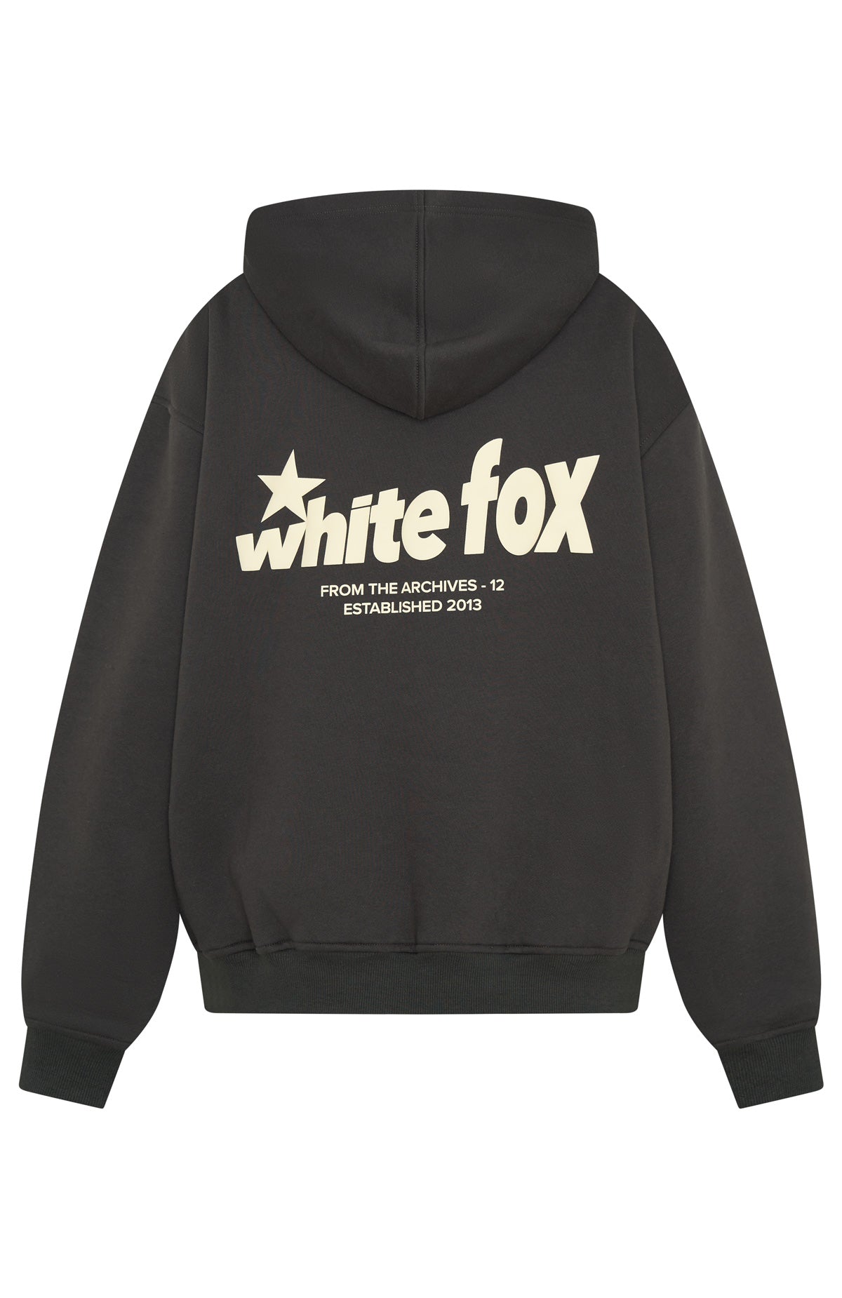 From The Archives Charli Oversized Hoodie Charcoal | White